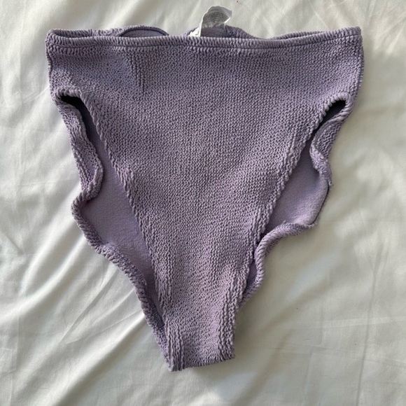 YouSwim high waist bottoms in aster - Picture 1 of 2
